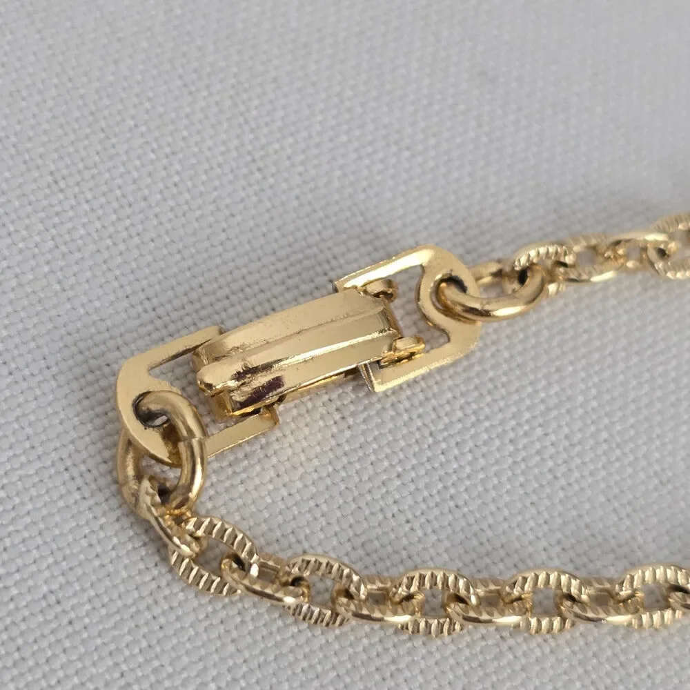 Vintage Made In West Germany Flower Pendant Chain Necklace - Picture 6 of 9